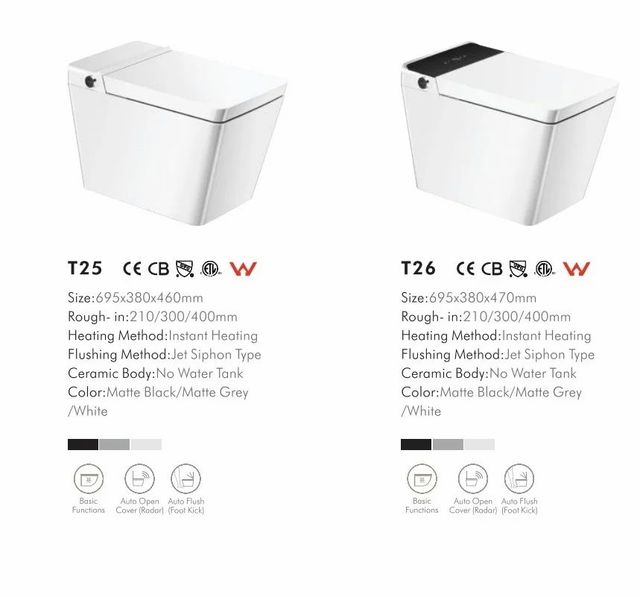 Automatic Smart Toilets Commodes Biden Auto Lift Seats Auto Flusher Sensors Washers NIW - Image 5