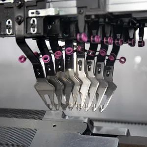 Computerized Flat Knitting Machine for Raschel Blanket Blue Color - Image 4