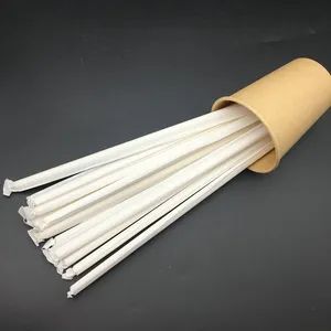Bar Accessories Eco Paper Straw with White Paper Wrapped Packaging - Image 2