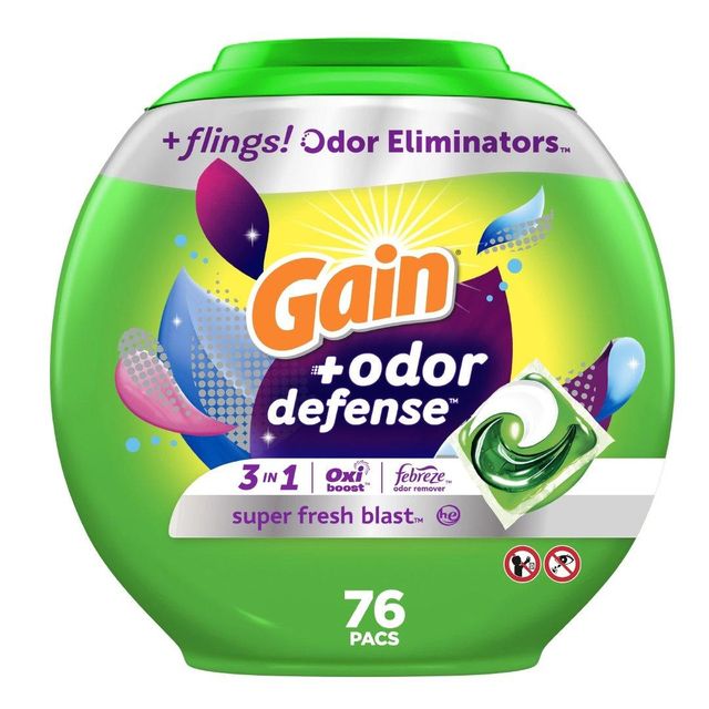 Gain Flings 3-In-1 Waterfall Delight Scent Laundry Detergent Pods (76-Count) - Image 3