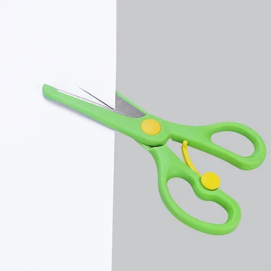 Children Safety Scissors Preschool Training Scissors Trademark AVA Occasion Home Condition New Material Metal Style - Image 3