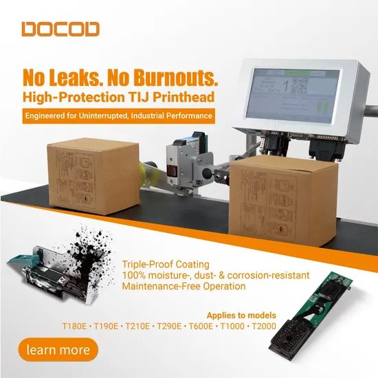 Docod Hotsale T210e 25 4mm Industrial Tij Thermal Online Inkjet Printer Date Coding Machine for Text Batch Barcode Qr Code - Image 2