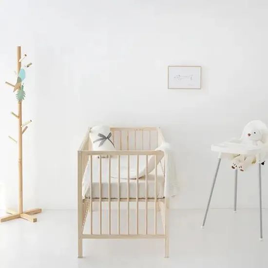 Baby Kids Bedroom Wood Sofa Rocking Swing Chair Cradle Bed Baby Rocker Baby - Image 1