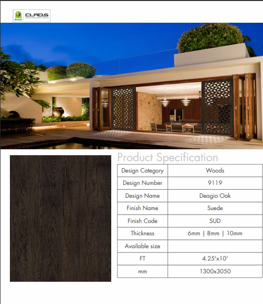 Exterior Wall Claddings Lifespan 12 Years Fire Retardant Fire Retardant Anti-dust Properties Anti-dust Technology Used Gle - Image 6