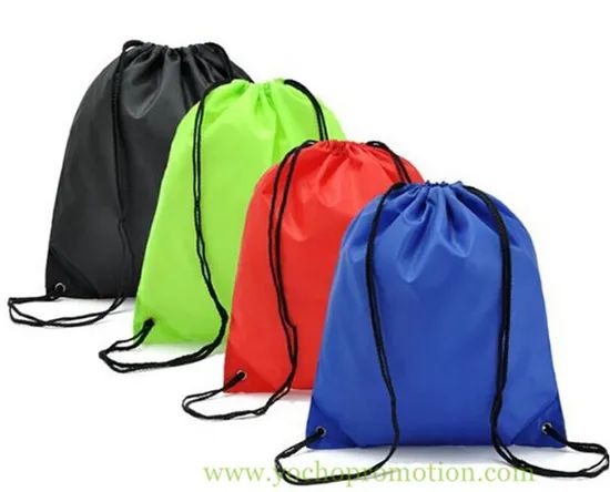 Promotional Gift Polyester Drawstring Bag Color Green Origin China Hardness Soft Type Drawstring Model NO. YD002 Suit for - Image 2