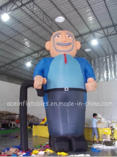 Outdoor Giant Advertising Abraham Inflatable Cartoon Height >5m Standard EN71 Trademark ACE Size 6 M Tall Material Nylon - Image 1