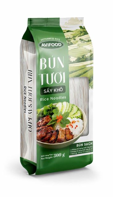 AVIFOOD Dried Fresh Rice Vermicelli Filling Meat Features Gluten-Free, Vegan Base Rice Flour, Sweet Potato Starch, Whole Grain Rice - Image 1