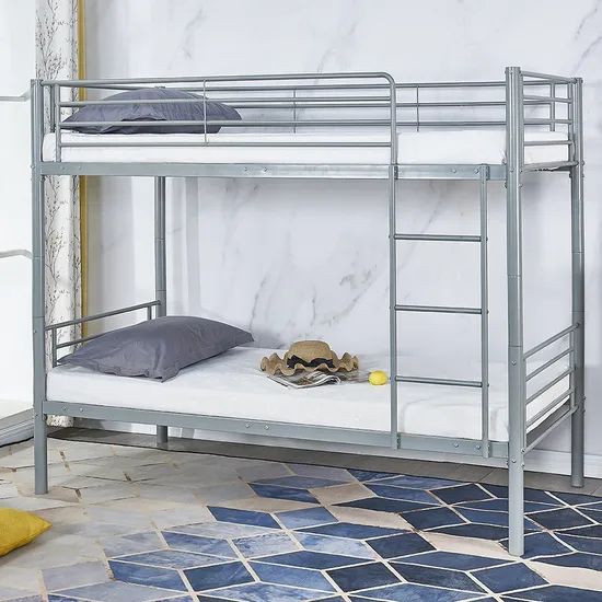 Cheap Knock Down Modern Dormitory Bunk Bed Hotel Stuff Metal Beds Frame - Image 1
