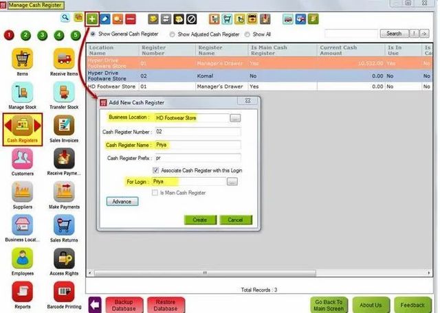 Cash Register Software Services Cash Register Type Terminal Cash Register, User Cash Register Session Management Cash Register Sessions Can Be Created By - Image 1
