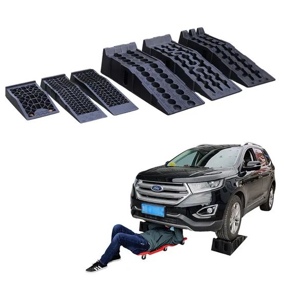 Plastic Stackable Car Parking Ramp for Vehicle Maintenance Repair Oil Change Ramp - Image 1