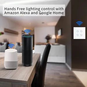 Bingoelec European Alexa Control 600W WiFi Smart Touch Wall LED Light Home Tuya Smart Switch - Image 6