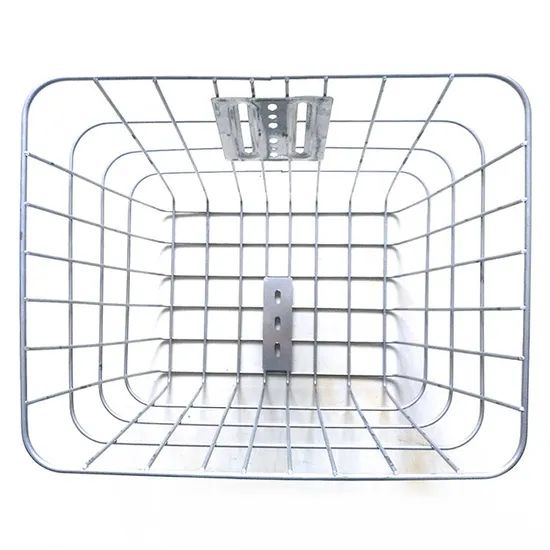 Stylish Metal Bicycle Baskets in Three Color Choices for Storage - Image 3
