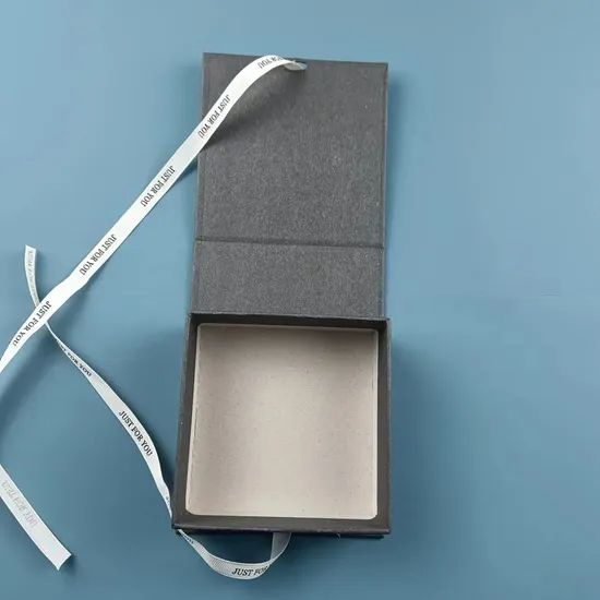 Ring Earring Necklace Jewelry Gift Storage Packaging Paper Box with Satin Ribbon - Image 6
