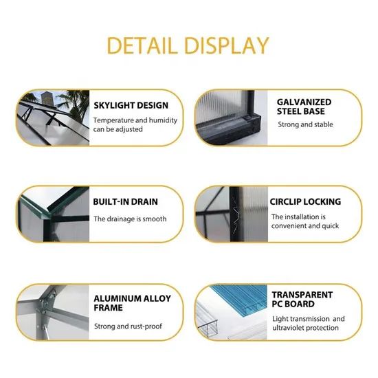 High Quality Greenhouse Anti Hail Protection Resin Frame Agricultural Plastic Greenhouse - Image 5