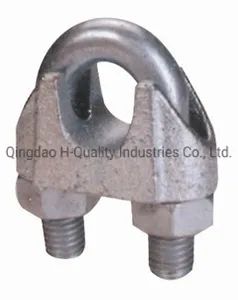 Galvanized DIN741 Malleable Wire Rope Clips Cable Clamps - Image 3