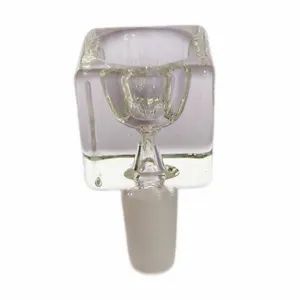 Mini Square Glass New Style Pipe Accessories Smoking Glass Bowl - Image 4