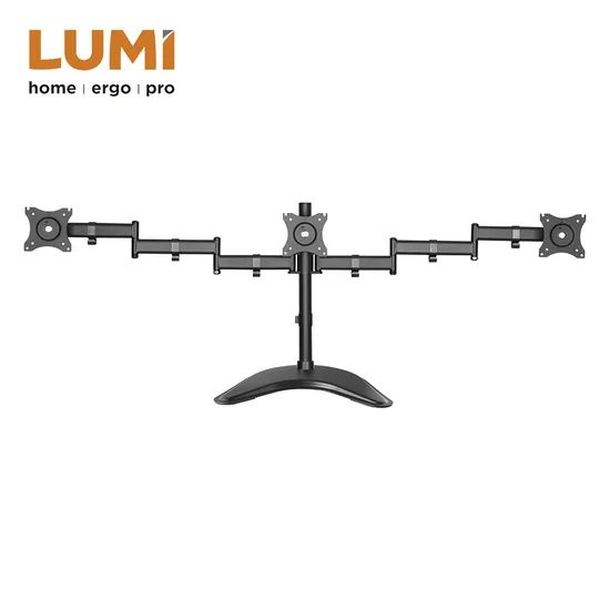 Hot Selling Economy Computer Desk Mount Freestanding Triple Monitor Arms Stand - Image 2