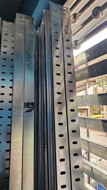 Perforated Cable Trays Length 2.5 m JSW 2.5 meter Finish Pre-Galvanized (GI) Cover Requirement With - Image 11