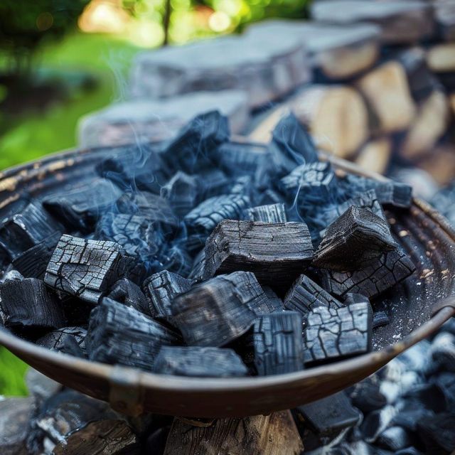 Natural Hardwood Charcoal for Barbecue and Outdoor Grilling Use - Image 1