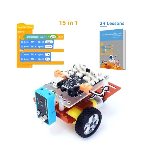 Mars Rover Kf2510 Compatible Robot Car Kit with Arduino Diecast Toy Vehicles Educational - Image 4