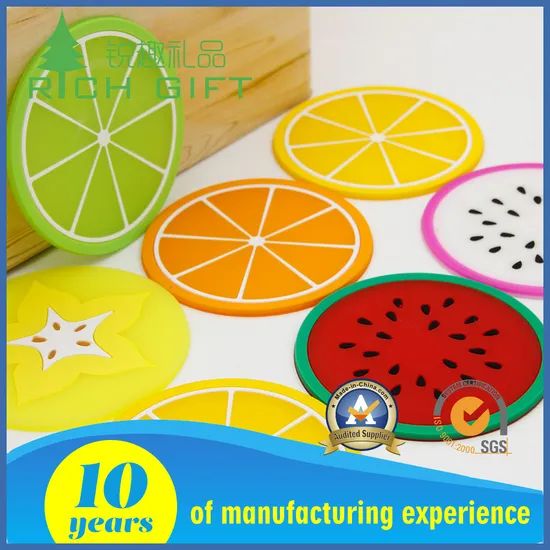 Custom Promotional Silicone/Plastic/Rubber/Soft PVC Cup Coaster for Tea or Coffee - Image 2