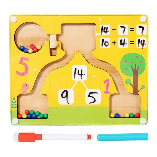 Montessori Math Addition and Subtraction Teaching Aid Toys Scale Medium Origin China Style Chinese Color as Photo Trademark - Image 1