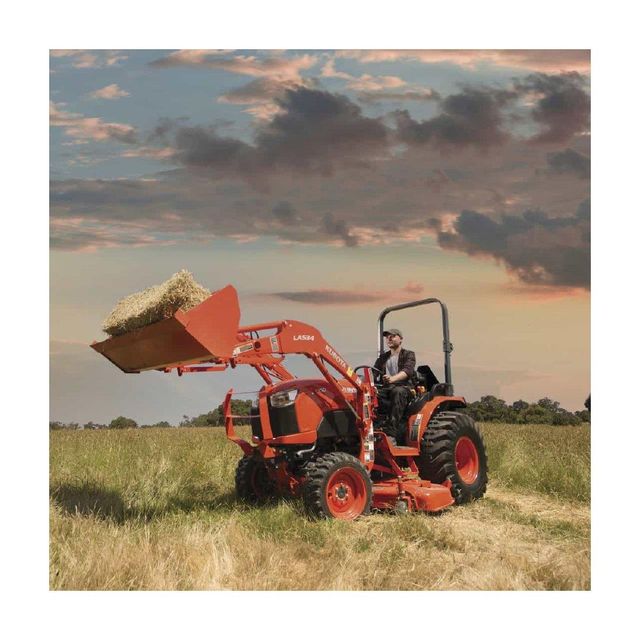 kubota l2502hst tractor for sale near me used kubota 25hp diesel compact utility tractor 4wd hydrostatic loader low hours farm equipment best price private seller shipping available - Image 4