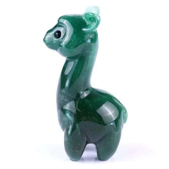 Natural Crystal Green Aventurine Alpaca Animals Stone Crafts Small Decoration Alpaca Home Decor Christmas Gifts - Image 4