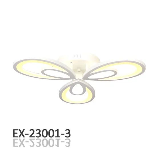 45W LED Ceiling Light-3 Arms with Remote Control Power 45W Color White Style modern Voltage 220V IP Rating IP33 Beam Angle 180 - Image 4