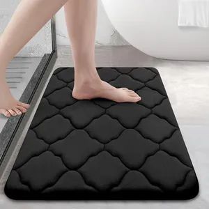 Soft and Absorbent Memory Foam Bath Rug - Machine Washable - Image 6