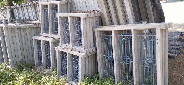 Cement Window Frame Color Gray Style - Image 1