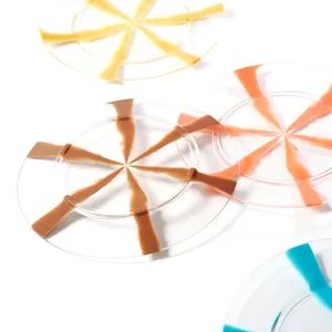 Custom Striped Color Reusable Plastic Mixing Salad Bowl Dinnerware - Image 6