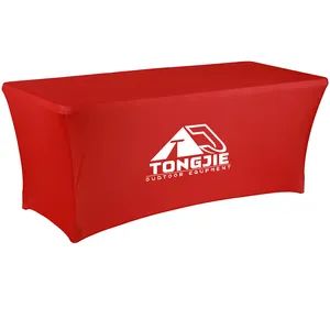 Custom Table Cloth Trade Show Sublimation Printed Logo Origin China Width 4/6/8FT Length 4/6/8FT Style Customize Size Customized - Image 3