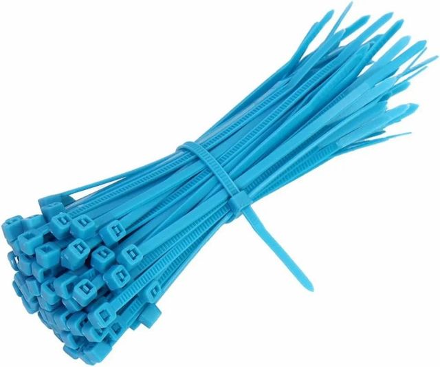 Black Nylon Plastic Cable Tie, For Locking Color Black Lock Type ONE TIME Length 100mm to 450mm Material Nylon, Nylon - Image 2