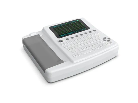 Portable 12-Lead ECG Machine for Doctors and Clinics Origin China Material Clastic Specification 5kg Model NO. ECG-1201 Power Source Electric - Image 3