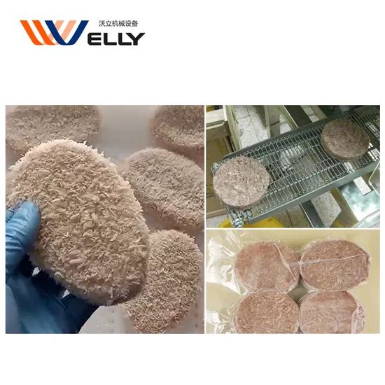 Popular Pumpkin Pies Starching Machine Prawn Cutlet Flour Breadcrumb Machine Meat Cutlet Maker Line - Image 5