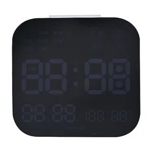 Black Dial Great Value Red Remote Control Precise Timing Wall Clock - Image 4