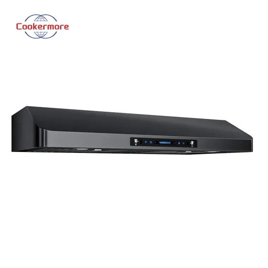 Slim Touch Control Stainless Steel Kitchen Smoke Extraction Range Hood - Image 4