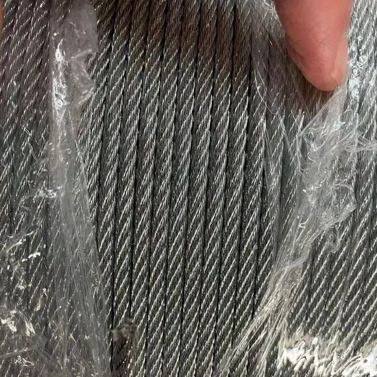 Galvanized Wire Rope for Belt Conveyer 6X7+FC DIN3055 Origin China Surface Smooth Model NO. 6X7+FC HS Code 73121000 Application Rope - Image 5
