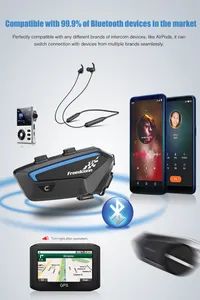 High Quality Motorcycle Helmet Interphone Headphones Wireless Bluetooth Headset Intercom - Image 4