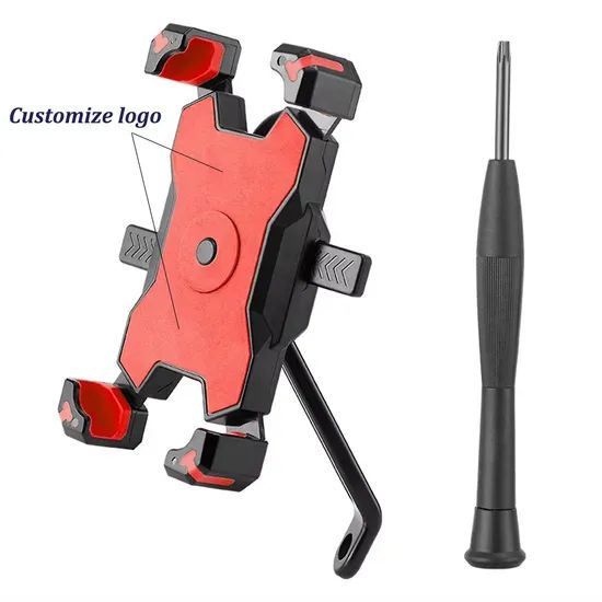 New Quick Lock 360 Rotation Adjustable Motorcycle Phone Mount Rear View Mirror Phone Holder Bracket Bicycle Mobile Phone Holder - Image 1