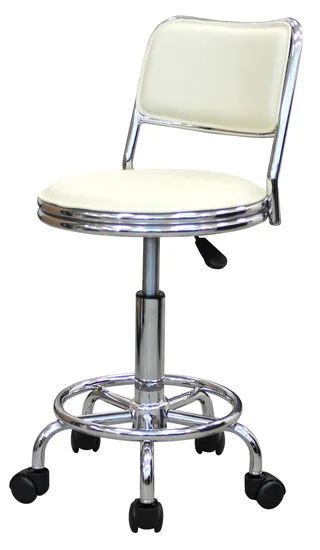 High Stool Brake Wheel Backrest Chair Bar Cashier High Stool Work Pulley Swivel Chair Lab Stool Lift High Chair - Image 4