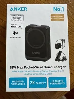 Anker MagGo 3-in-1 Charging Station MagSafe Compatible Wireless Stand A2557 for wholesale price and export worldwide - Image 2