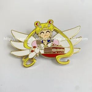 Customized Gold Plated Sailor Moon Pin Material Alloy Style Creative Trademark None Color Any Colors Specification SGS HS Code 7117190000 - Image 4