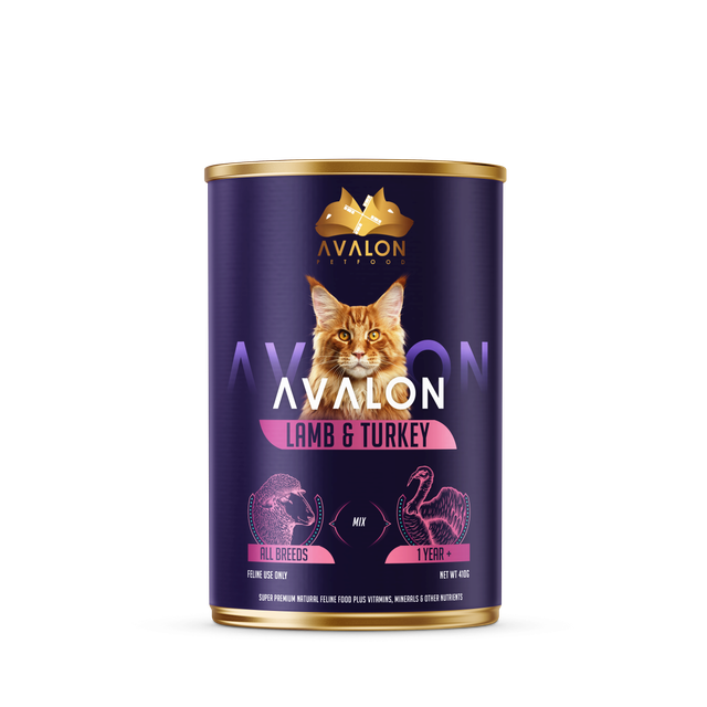 Avalon Lamb & Turkey - Wet Cat Food Weight (kg) 410 G Flavor Lamb & Turkey Brand Name Avalon - Image 1