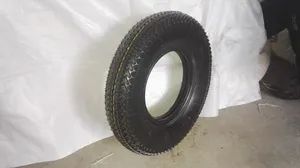 High Contain Natural Rubber Tire & Tube Size 400-8 Origin China Brand Future Model NO. 400-8 Material Rubber Air Wheel Black - Image 1