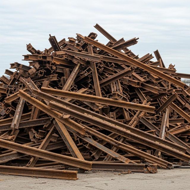 Bulk Used Rail Scraps With High Density Used Rail Scraps Packed For Safe Transport And Export Distribution - Image 5