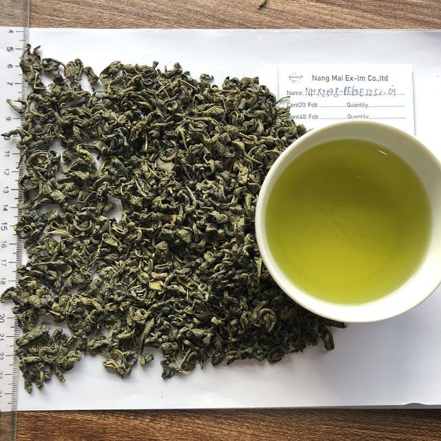 SUPER PEKOE GREEN TEA HIGH QUALITY LOOSE LEAF BRIGHT GREEN COLOR GOOD PRICE DIRECT FROM VIETNAM FACTORY OEM PACKAGING - Image 6