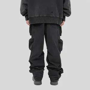 Washed Utility Trousers Custom Logo Style Loose Trademark JX Origin China Material Canvas Function Waterproof Model NO. - Image 3