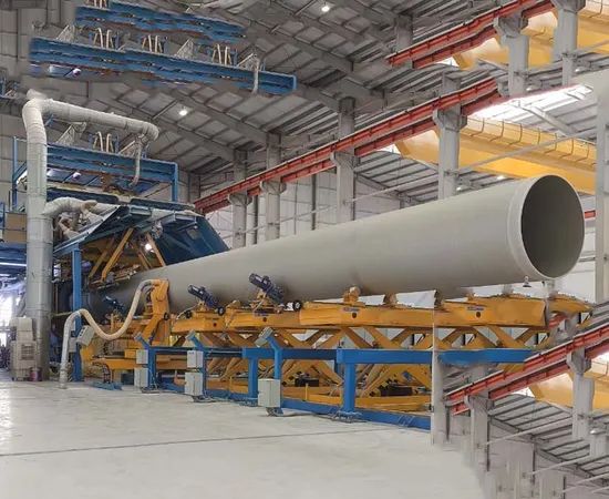 Contiuous Fiberglass Winding Machine Pipes Production Line / Filament Winding Machine for Main Irrigation Line, GRP Production Line for Composite Pipes Plant - Image 1